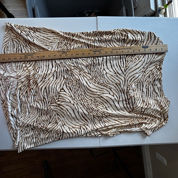 Rafaella Womens Textured Beige Top Size X-Large Cowl Neck Sleeveless Stretch - Picture 10 of 10